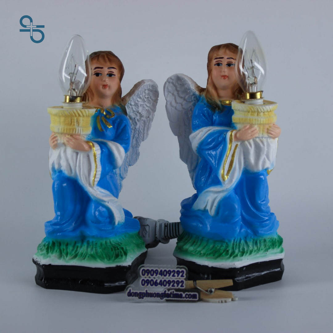 Thiên Thần Cầm Đèn - Đèn Thờ Công Giáo 15cm