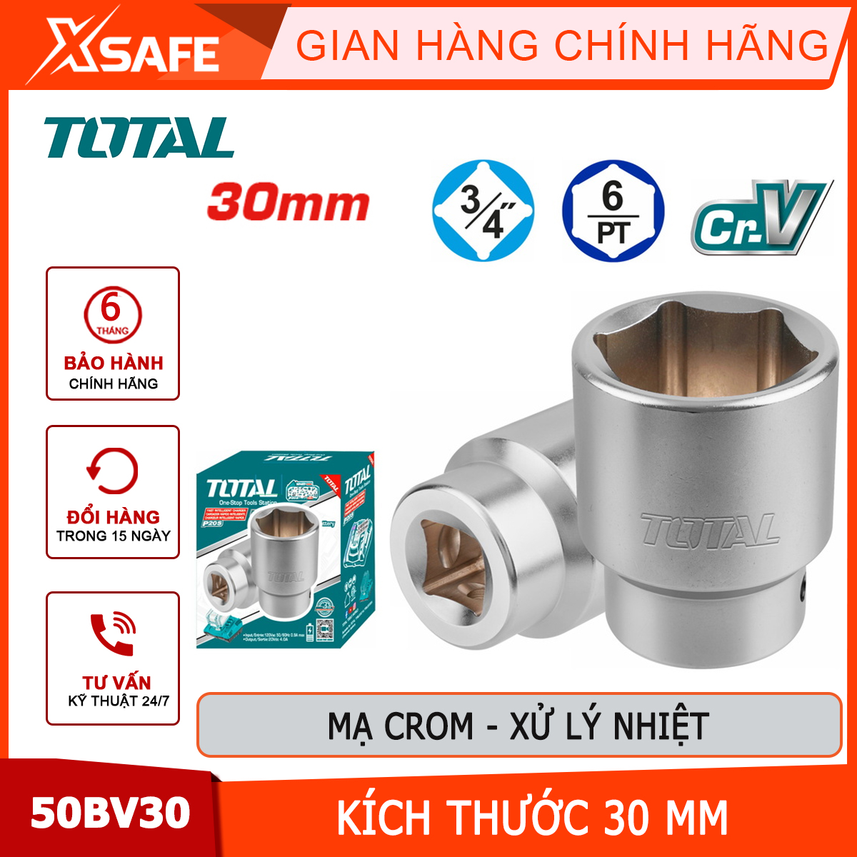 30mm 3/4 inch hex socket wrench
