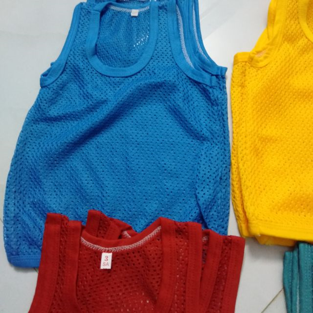 [HCM]Set 5 áo lưới 3 lỗ cho bé từ 2-15 ký