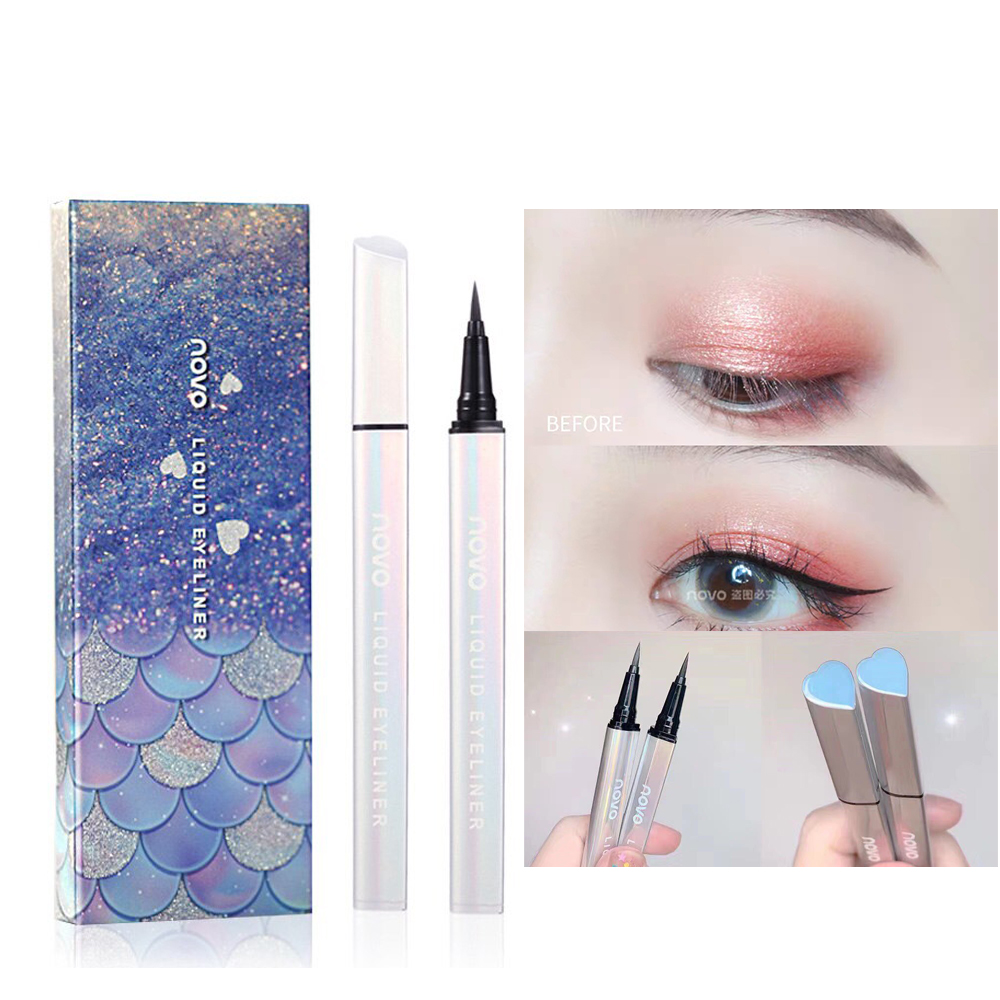 Kẻ Mắt Nước NOVO Trái Tim Không Lem, Không Trôi đầu kẻ nhỏ sắc nét Liquid Eyeliner
