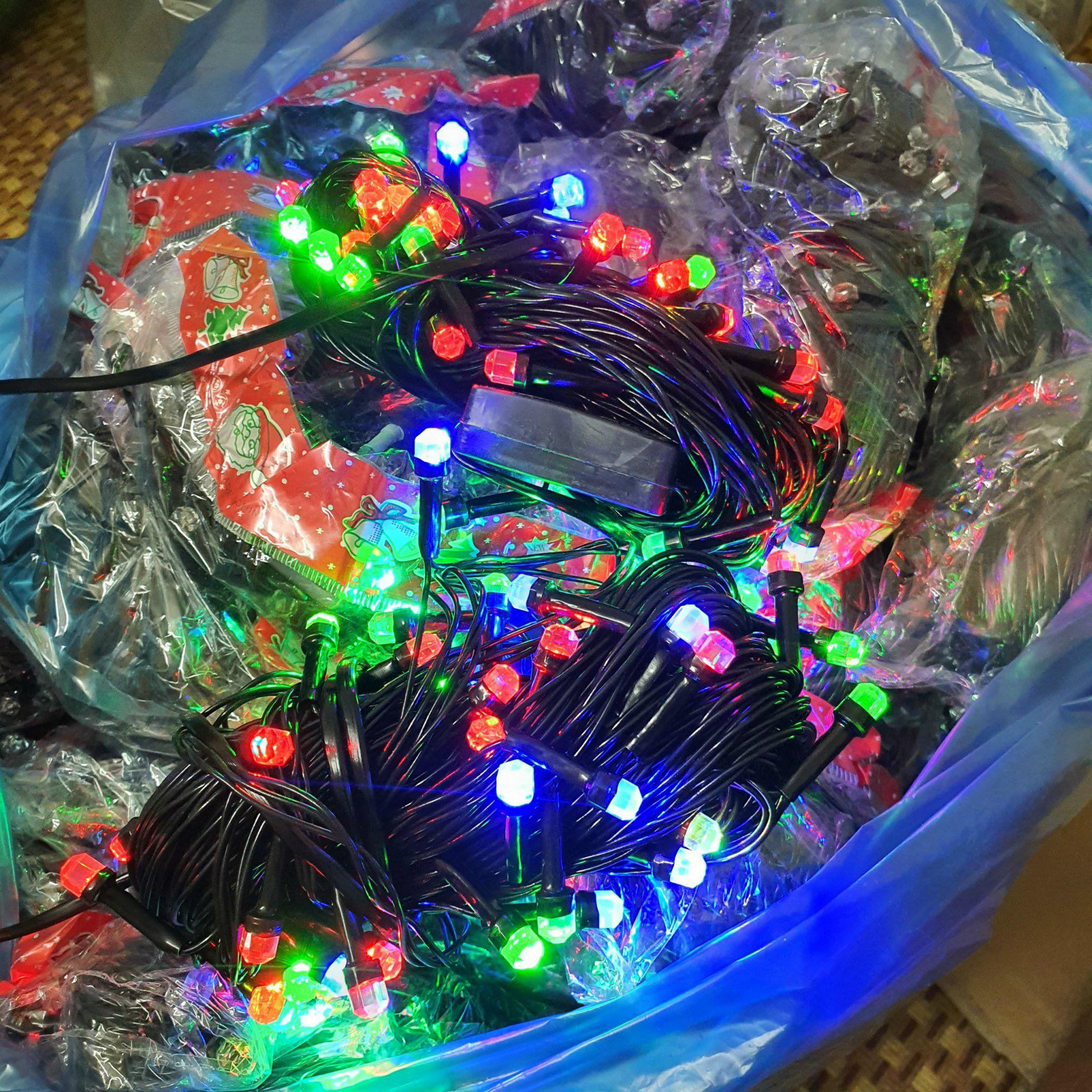 Đèn Led Kim Cương Đa Sắc Dài 10m Trang Trí Decor