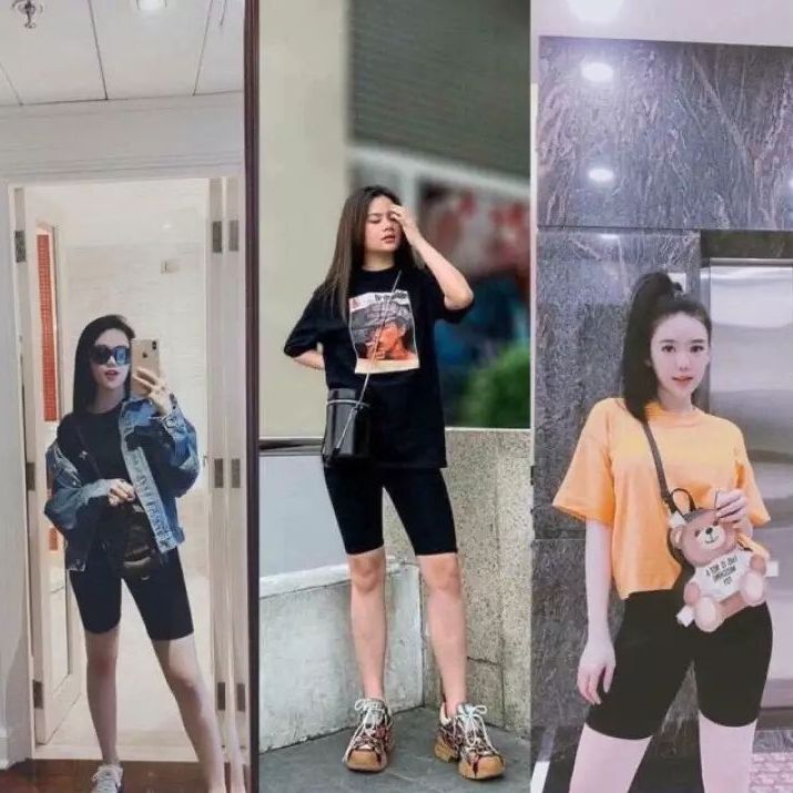 Quần legging đùi ngố