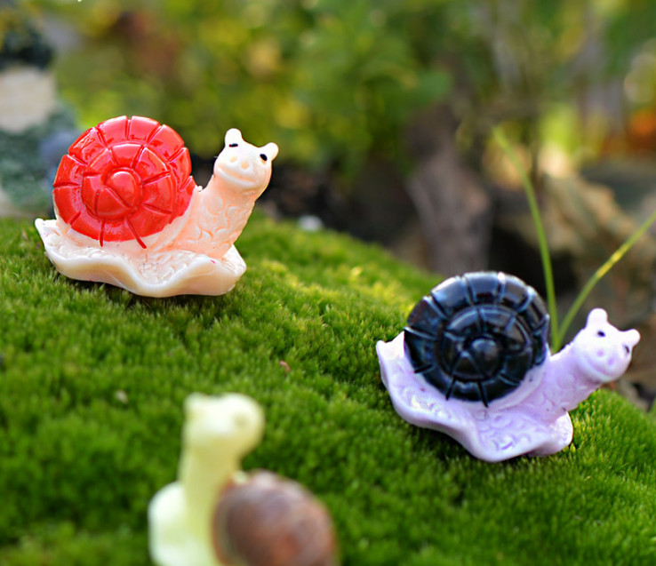 [HCM]Mô hình ốc sên trang trí tiểu cảnh terrarium ( màu ngẫu nhiên )