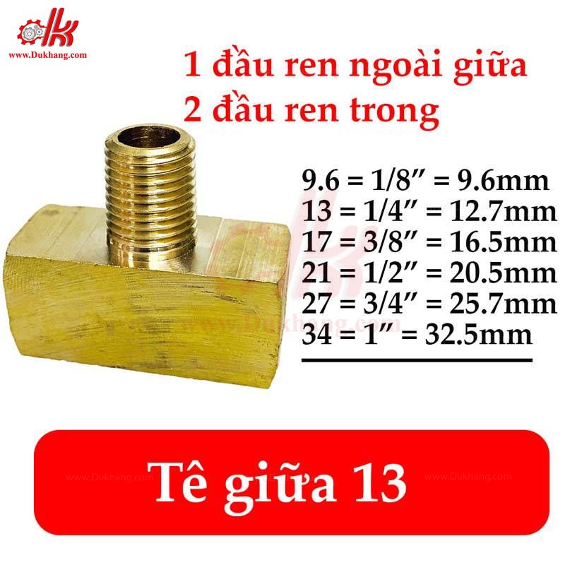 Ba ngã nối ren thau - Tê giữa ren ngoài