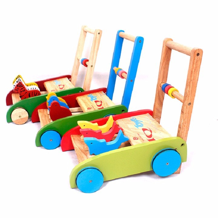 XE TẬP ĐI 3 CON CHIM BẰNG GỖ VIỆT NAM