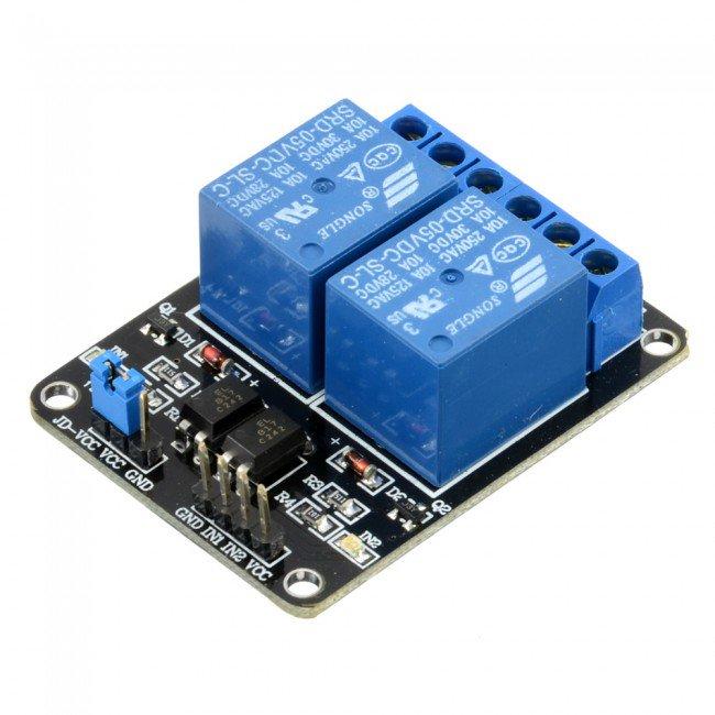 Relay 2 kênh 5V Có opto cách ly