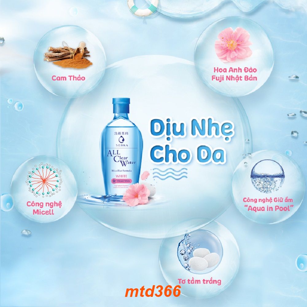 Nước Tẩy Trang 230ml Senka Dưỡng Trắng