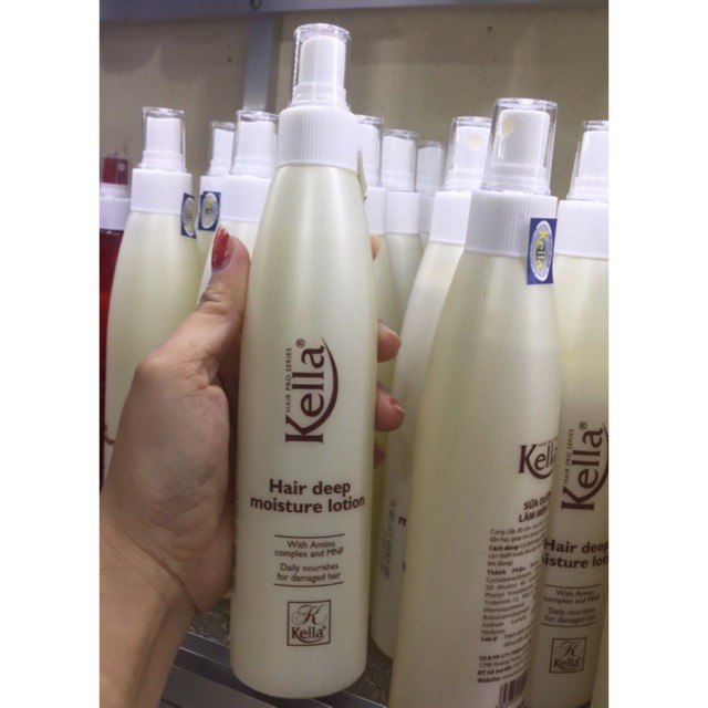 [HCM]Sữa xịt dưỡng tóc Kella Hair Deep Moisture Lotion 250ml