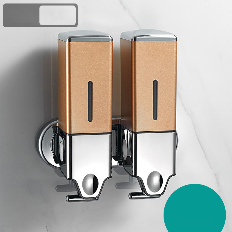 Hộp đựng dầu gội sữa tắm Kosko GANGANG-GGTĐ02 gắn tường vuông - đôi lắp đặt dễ dàng , Hộp đựng nước rửa tay gắn tường bình đựng dầu gội