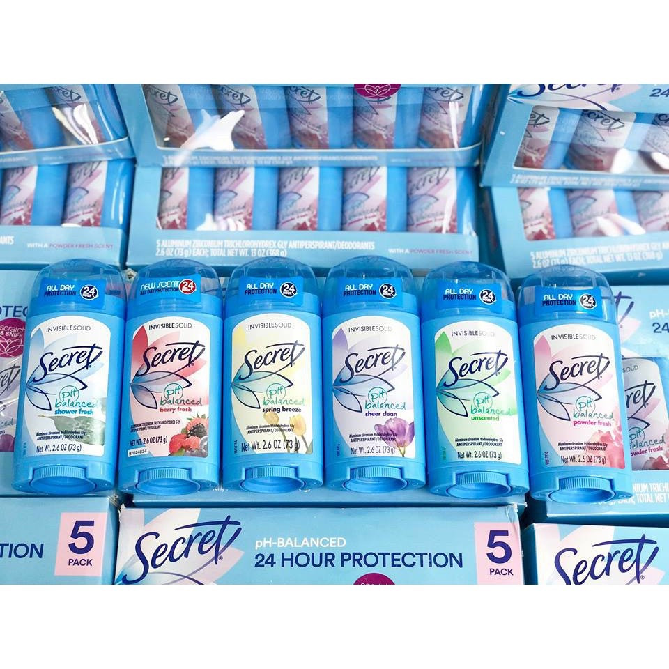 Lăn khử mùi nữ secret 73g - usa