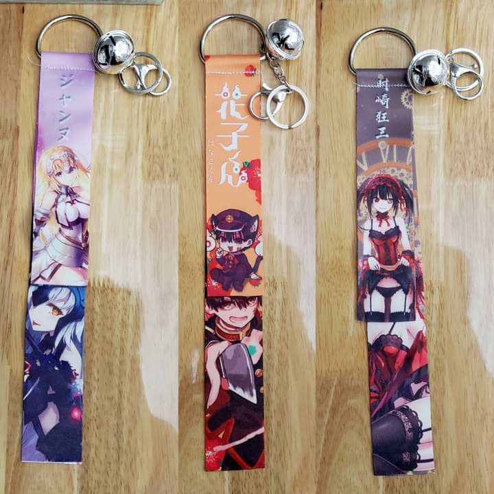 Móc khóa dây chuông Anime nhiều loại