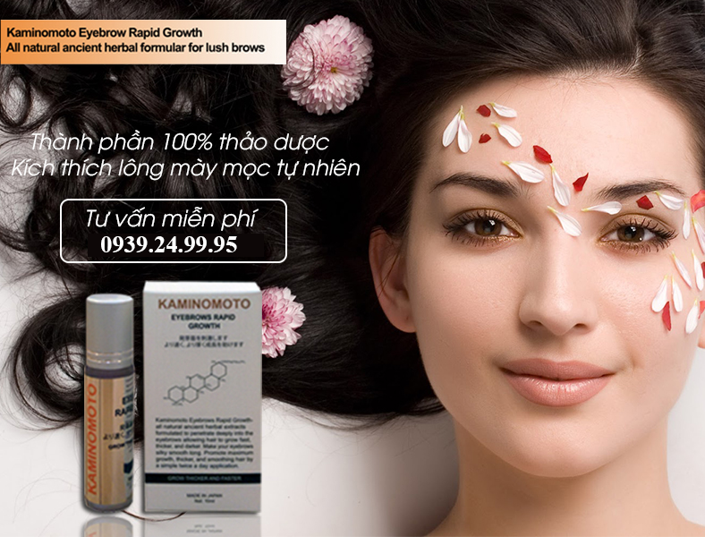 Sản phẩm mọc lông mày Kaminomoto Nhật Bản