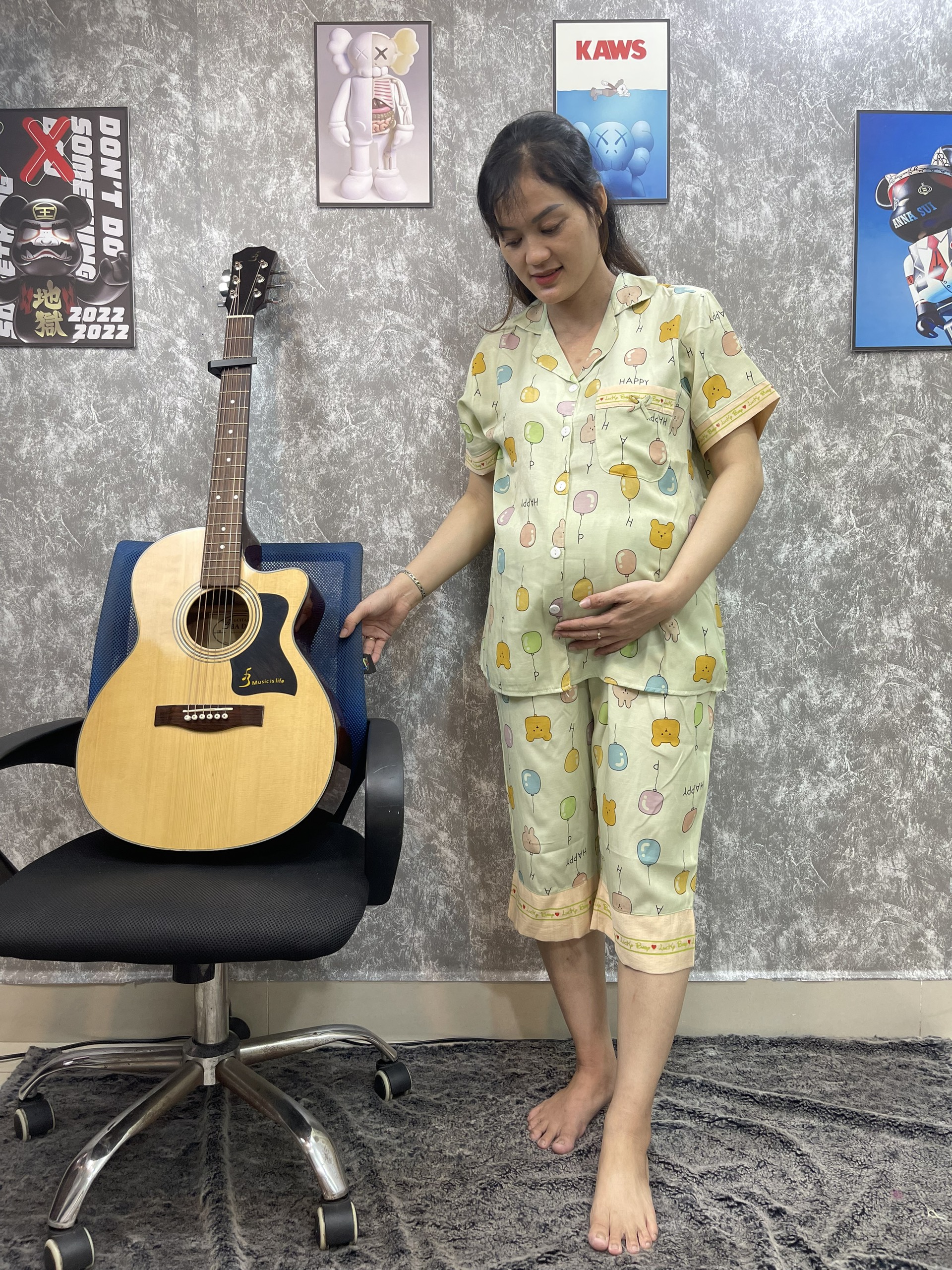 Bộ Đồ Bầu Đủi Lạnh Lửng Cao Cấp