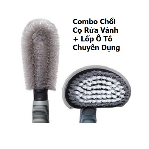 Chổi cọ vành & lốp chuyen dung - do dung ve sinh o to