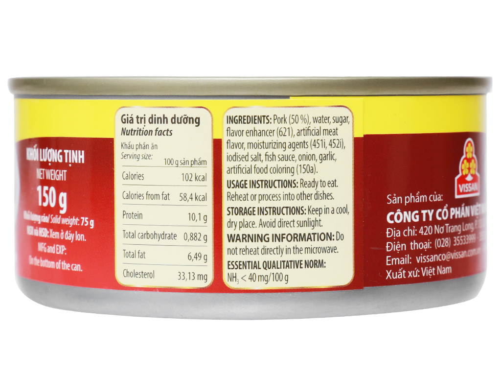 [Siêu thị WinMart] - Heo hầm Visan hộp 150g