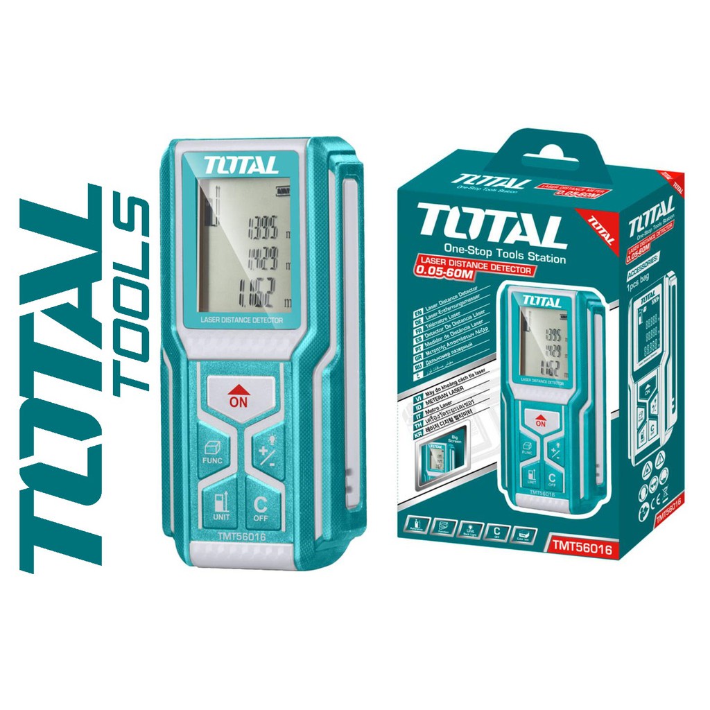Máy đo khoảng cách dùng tia laser Total TMT56016 40 mét - thước đo khoảng cách điện tử - Dụng Cụ Thiết Bị Đo Đạt