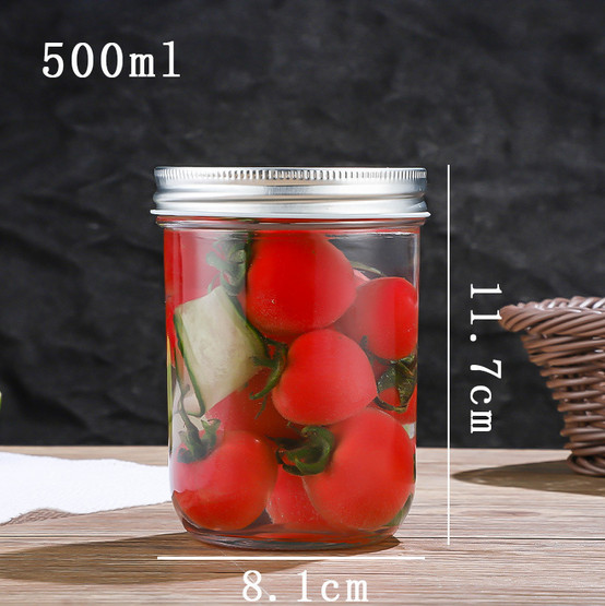 Hũ thủy tinh hũ đựng gia vị thủy tinh kim cương 100ml 500ml
