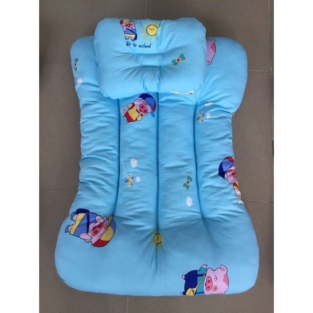 [HCM]Bộ nệm gối cho bé sơ sinh dày 10cm ( nằm siêu mát)