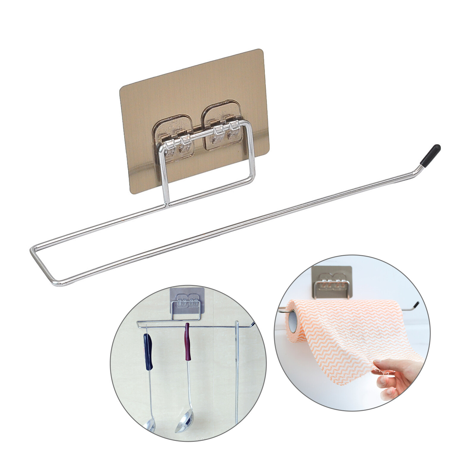 [HCM] Giá Móc Treo Cuộn Giấy Nhà Bếp, Giấy Vệ Sinh, Khăn – BÁCH HÓA NAHUY