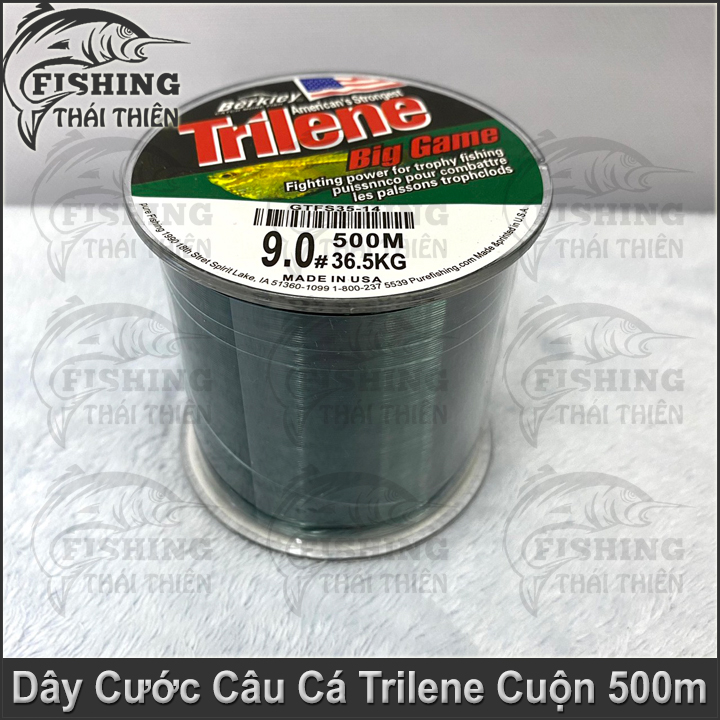 Dây Câu, Cước Câu Cá Trilene Big Game Siêu Bạo Lực Cuộn 500m Chuyên Dùng Câu Sông, Hồ Dịch Vụ Làm Thẻo Câu