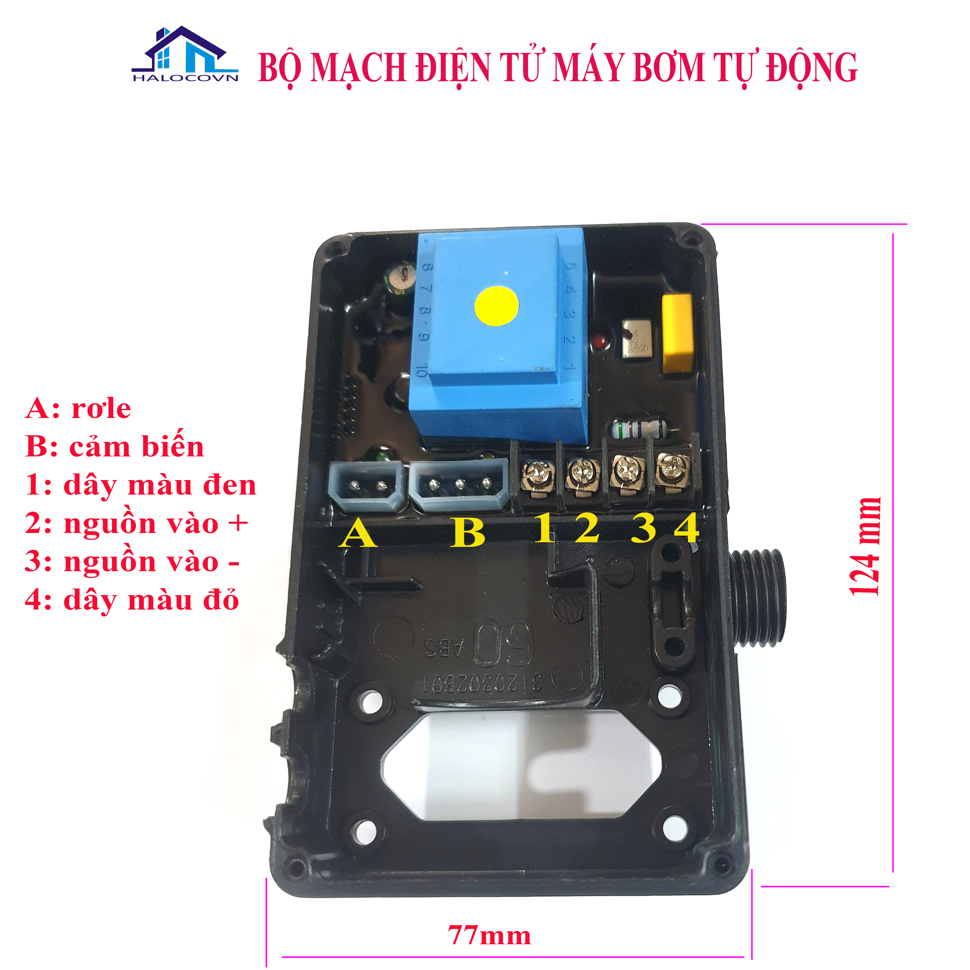 Mạch điện tử cho máy bơm tăng áp Shirai