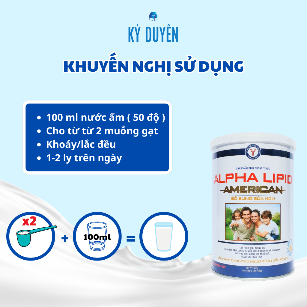 Sữa non Alpha Lipid 450g - sữa non American