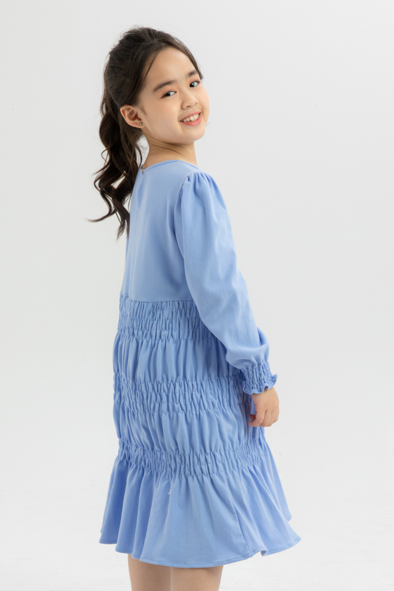 Đầm thun tay dài dáng xòe IVY moda MS 42G1128