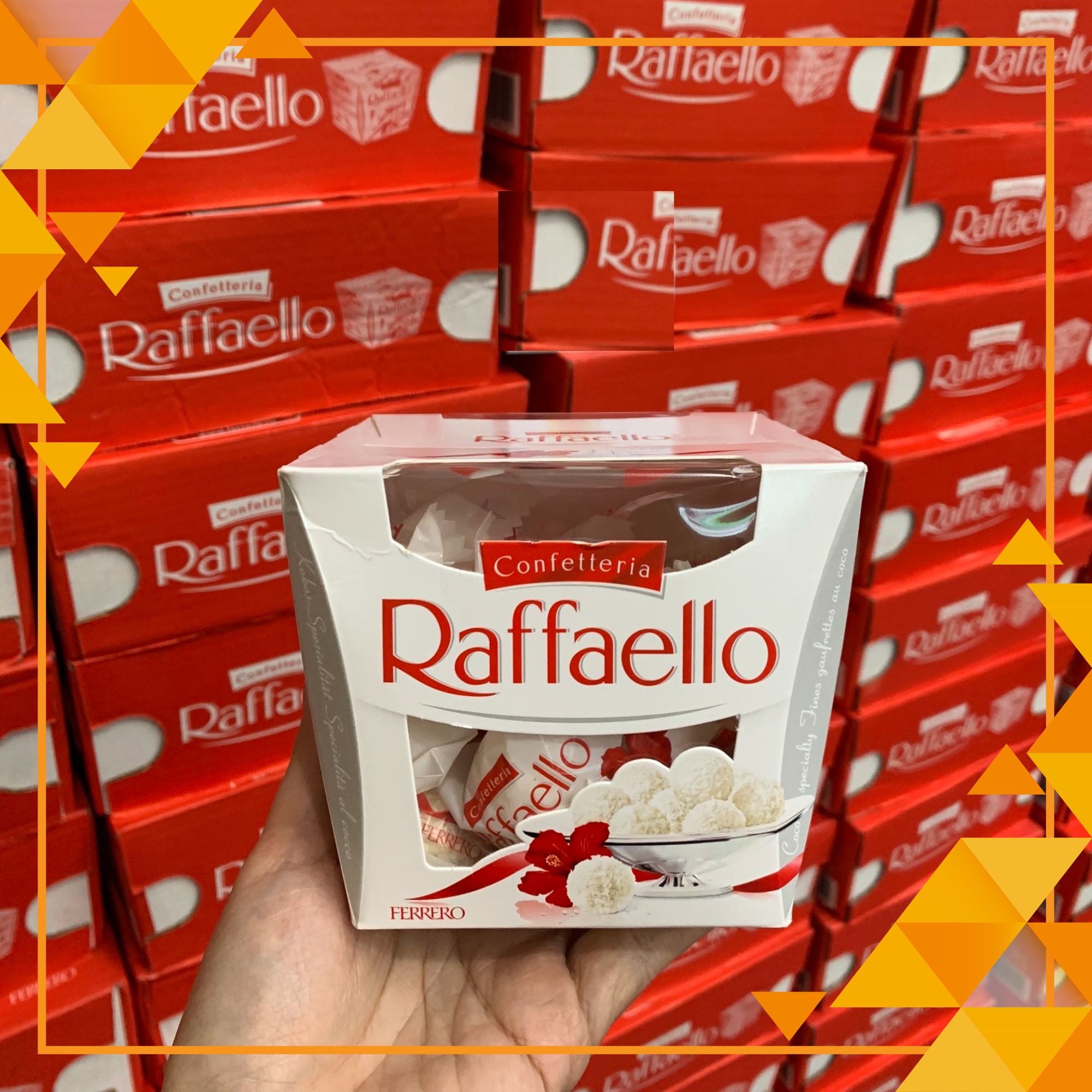 Kẹo Raffaello Chocolate kem Dừa Nga  (hộp nơ 100g, hộp giấy 150g)