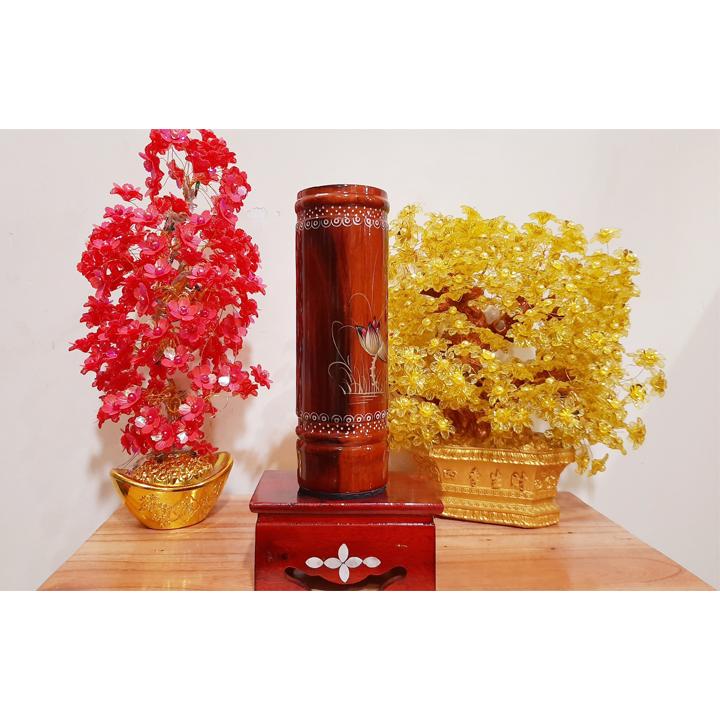 Ống nhang gỗ đẹp cao 23 cm