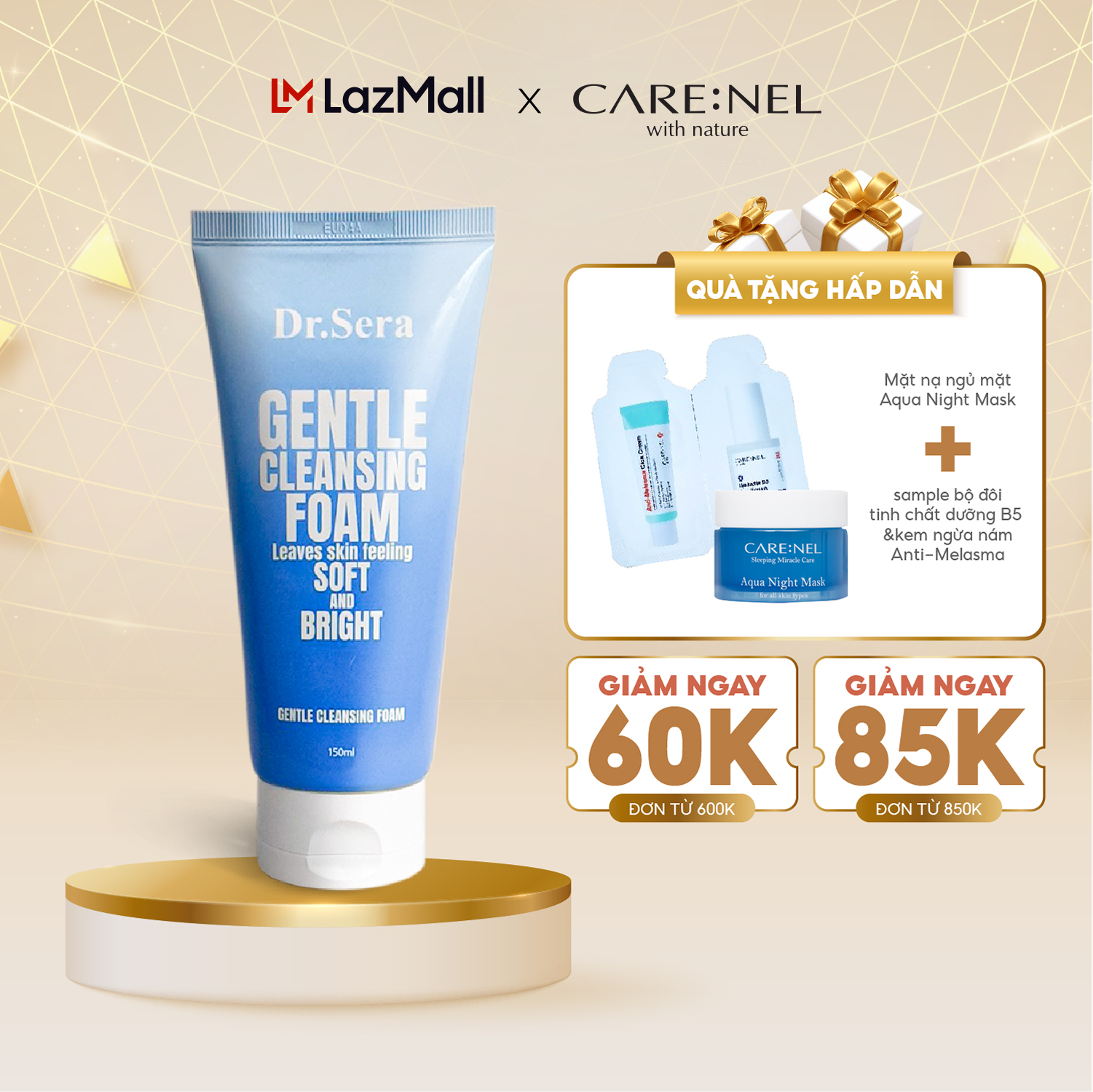 Sữa rửa mặt da nhạy cảm Gentle Cleansing Foam 150ml