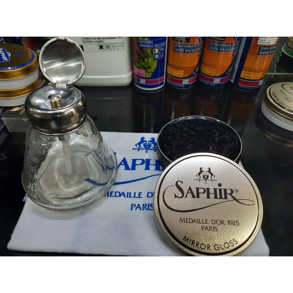 Xi sáp đánh giày cao cấp siêu bóng Saphir MDO Mirror Gloss 75ml