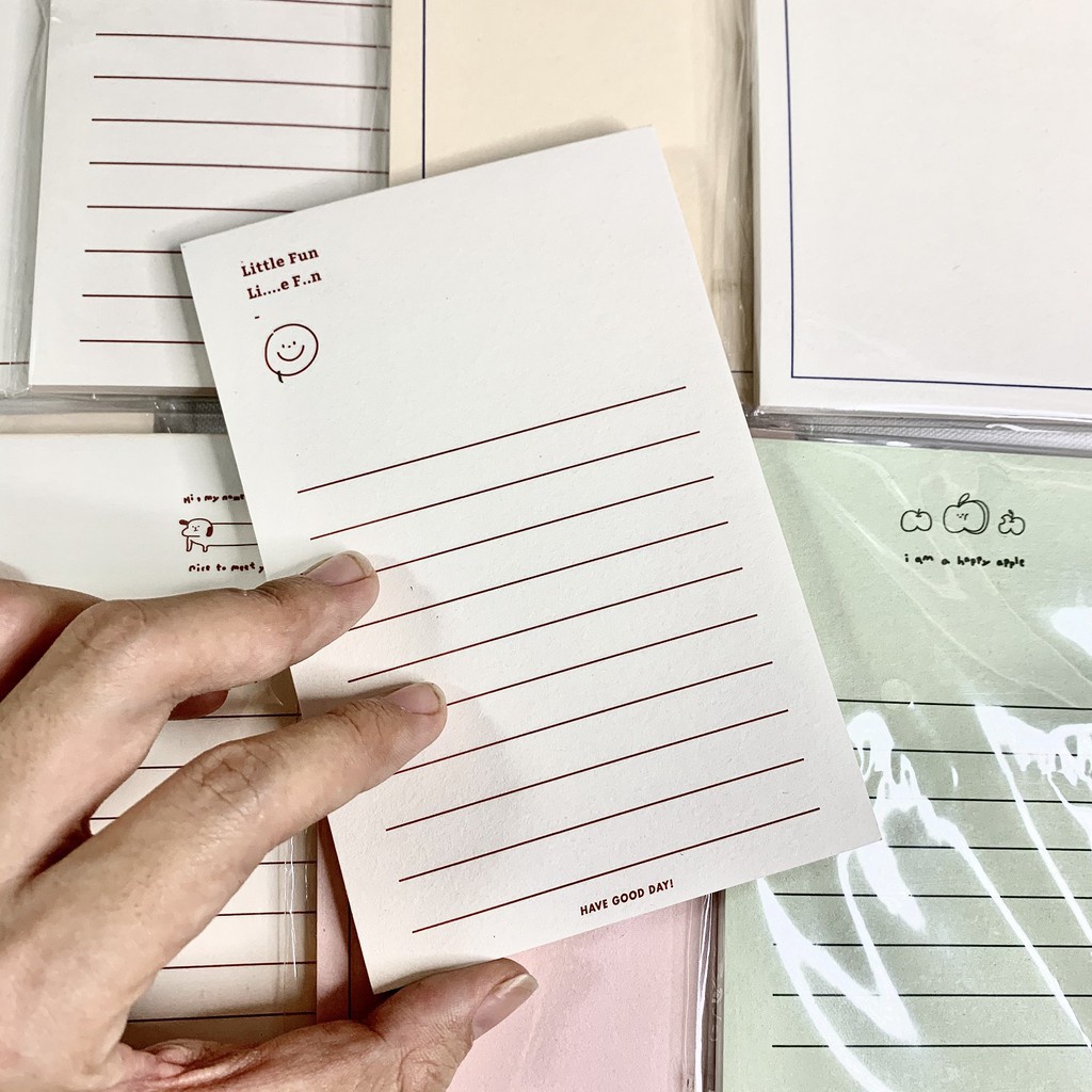 [HCM]Giấy Note Dễ Thương Style Minimal 94mm x 142mm // Hidari