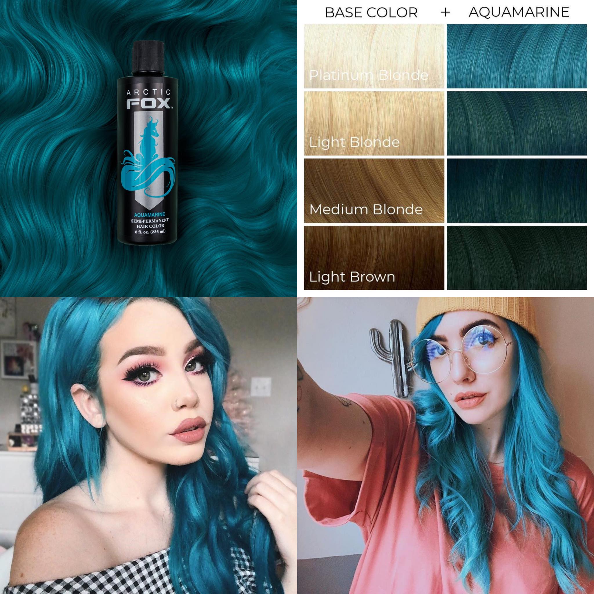 Thuốc nhuộm tóc tạm thời Arctic Fox semi permanent hair color