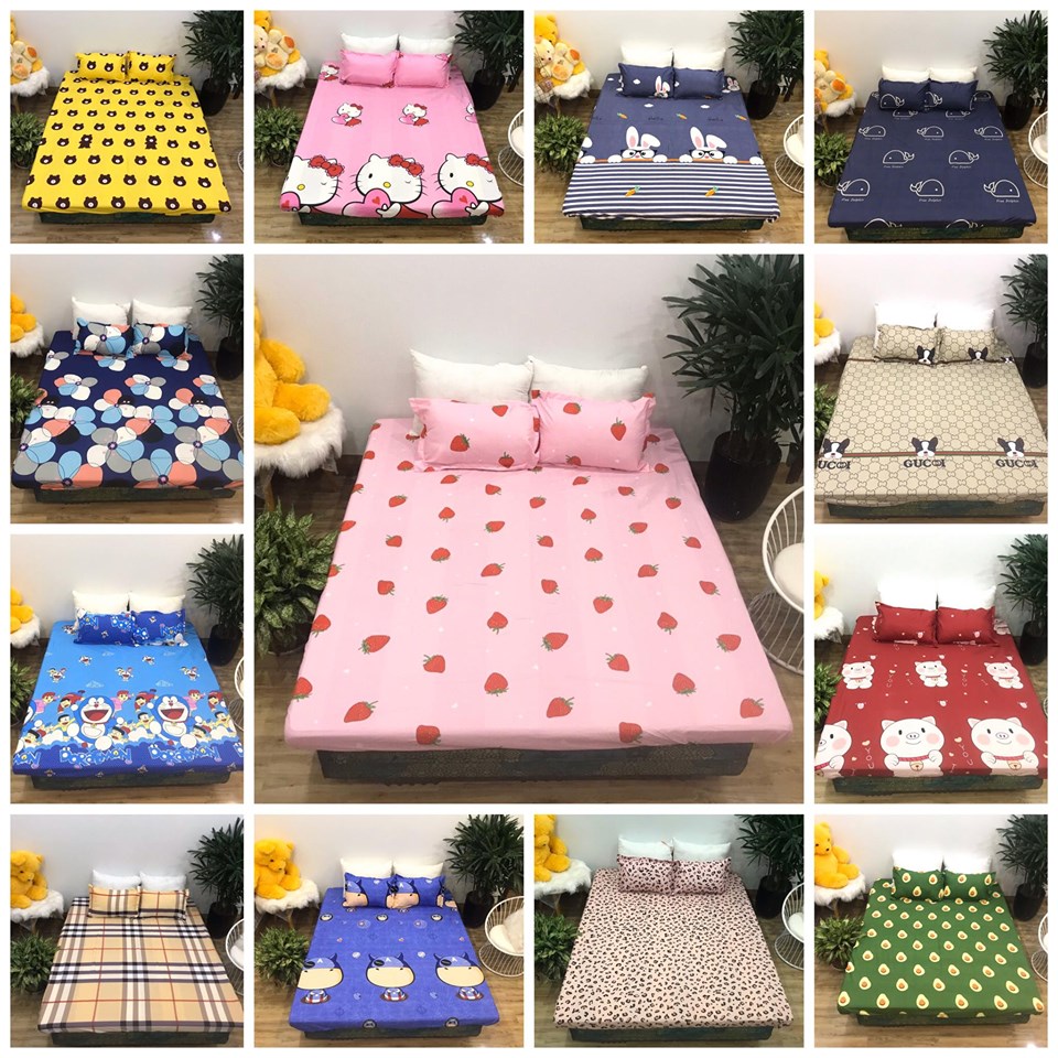 Chăn Hè Chần Bông Cotton Poly ( Gửi Ngẫu Nhiên Hoặc IB Chọn Mẫu )