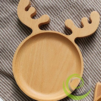 Đĩa Gỗ Hình Hươu