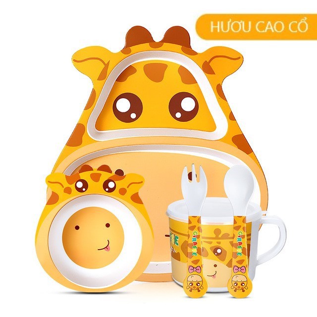 Set food bowl miles zmedo 5 dish bamboo fiber safety eco-friendly-timikid store-tray food miles for baby, snack tray for baby, food miles Japanese-style, serving tray miles, menu food miles, food miles is not fight, bowl food miles bamboo fiber