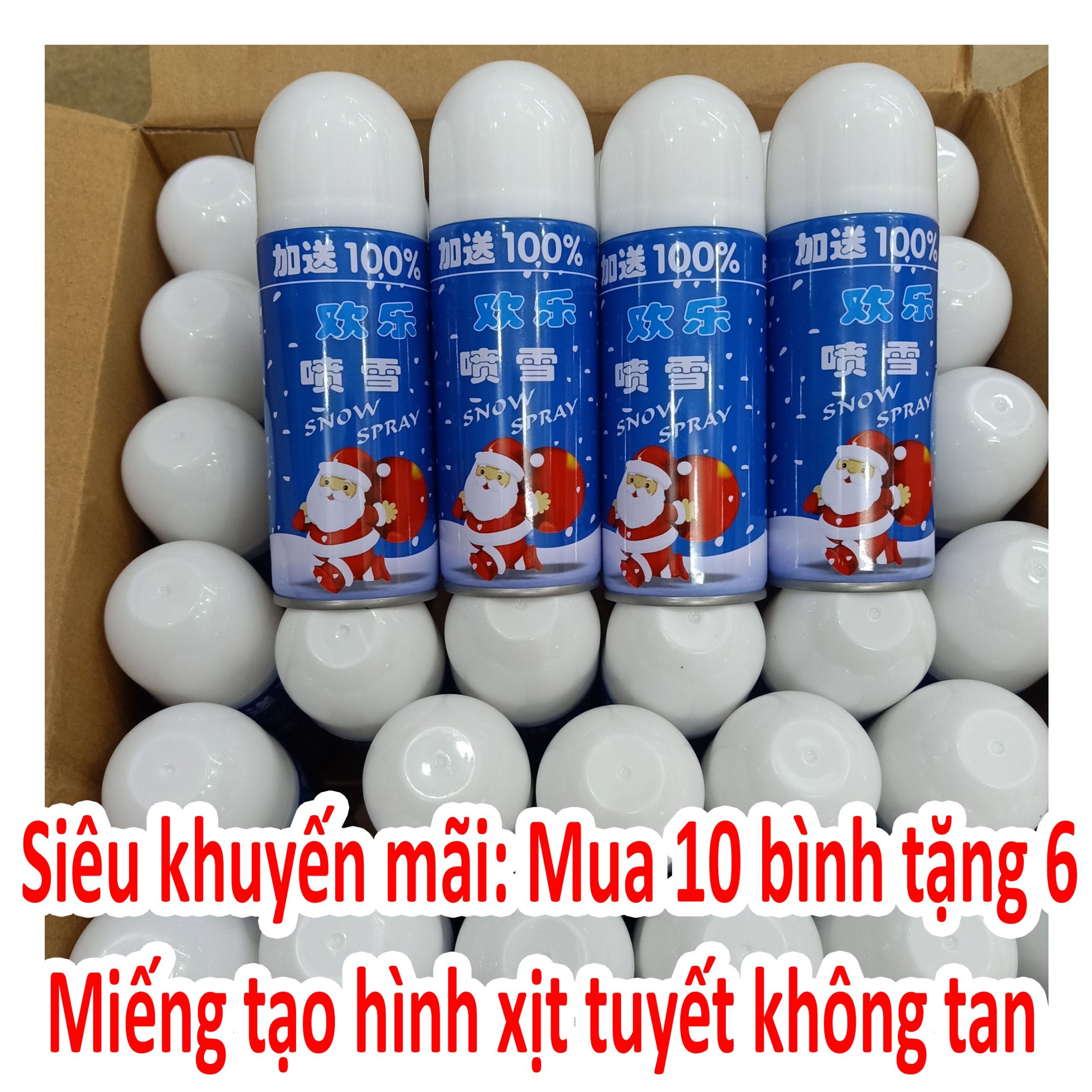 [HCM]Bình Xịt Tuyết Tan/ Không Tan Cho Sinh Nhật Sự Kiện Noel Giáng Sinh
