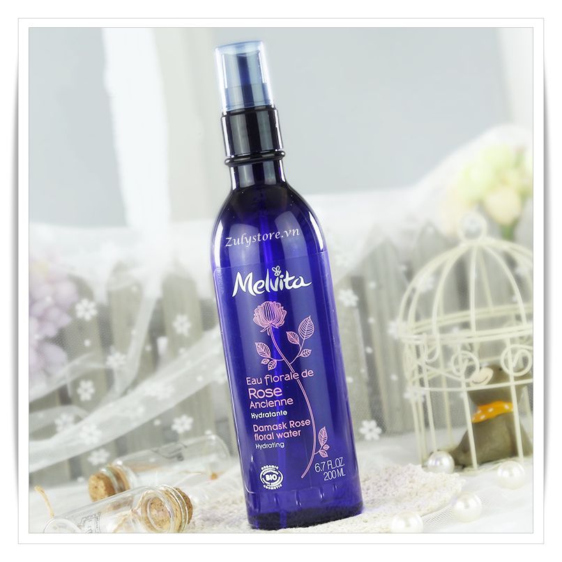 Nước hoa hồng Melvita Eau Florale de Rose 200ml