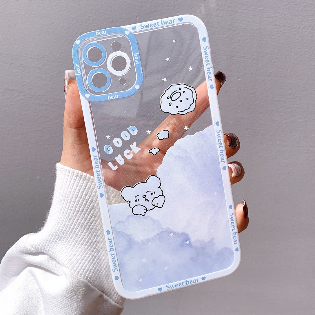 Ốp Lưng Silicon Chống Sốc Viền Nổi Cloud Sky