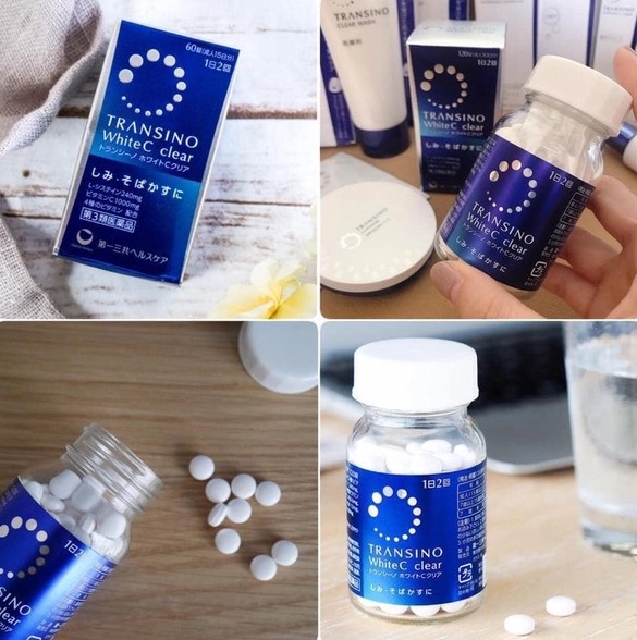 Viên uống trắng da Transino White C Clear Nhật Bản