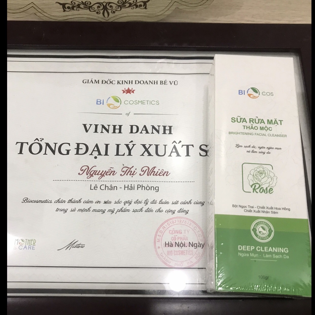 Sữa rửa mặt thảo mộc Biocos