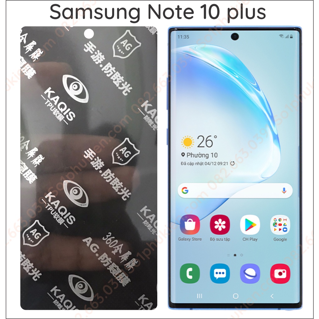 Dán ppf chống nhìn trộm samsung note 10 / note 10 plus