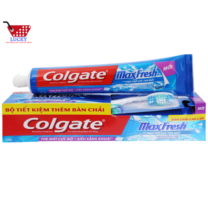Kem đánh răng Colgate Maxfresh 180g/ 230g Hương Bạc Hà