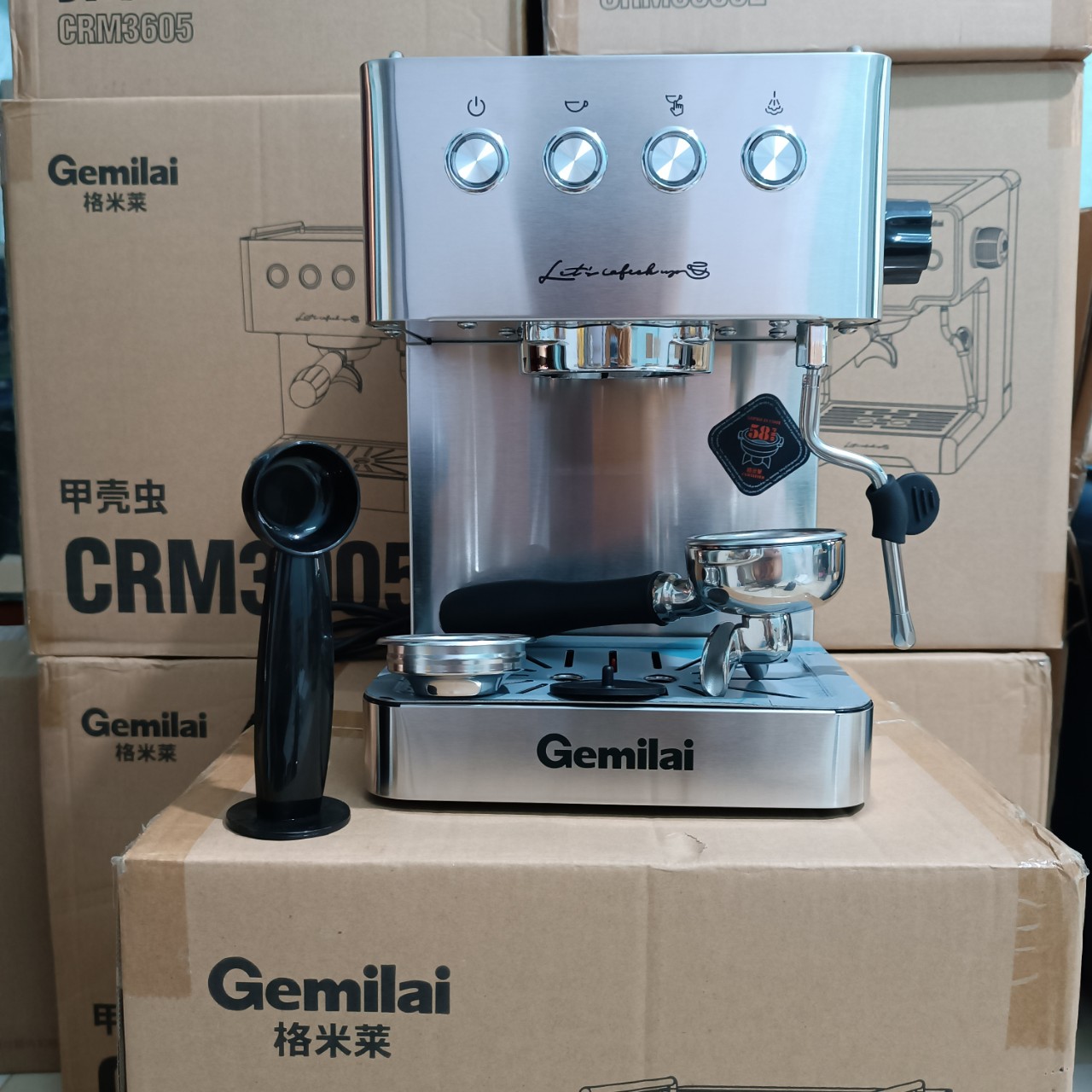 Máy Pha Cà Phê GEMILAI CRM 3005E - Chuẩn vị Espresso - sang trọng