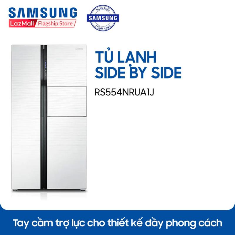 Tủ lạnh Samsung Side by Side 2 dàn lạnh RS554NRUA1J 538 lit (Bạc)
