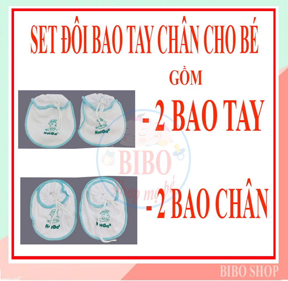 [HCM]Bao Tay Chân HOTGA Cho Bé Sơ Sinh Dạng Cột Dây