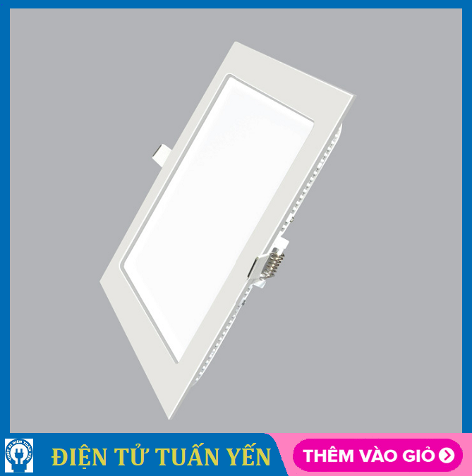 Đèn Led Panel âm trần vuông MPE công suất 18W gồm 2 màu ánh sáng trắng - vàng - Hàng chính hãng