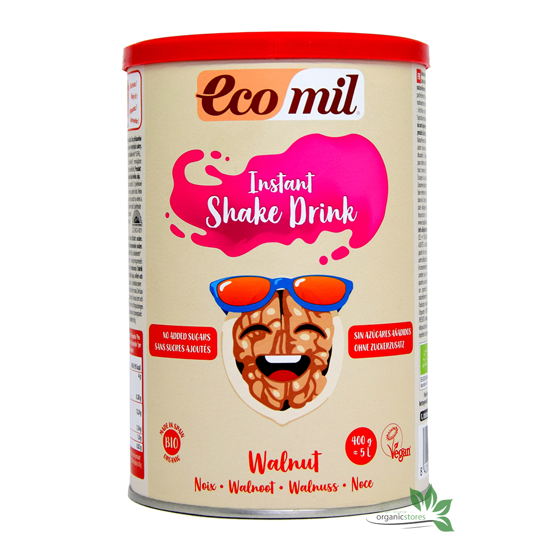 Bột óc chó không đường 400g – Ecomil