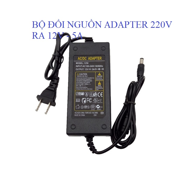 Bộ adapter chuyển đổi nguồn 12V-5A