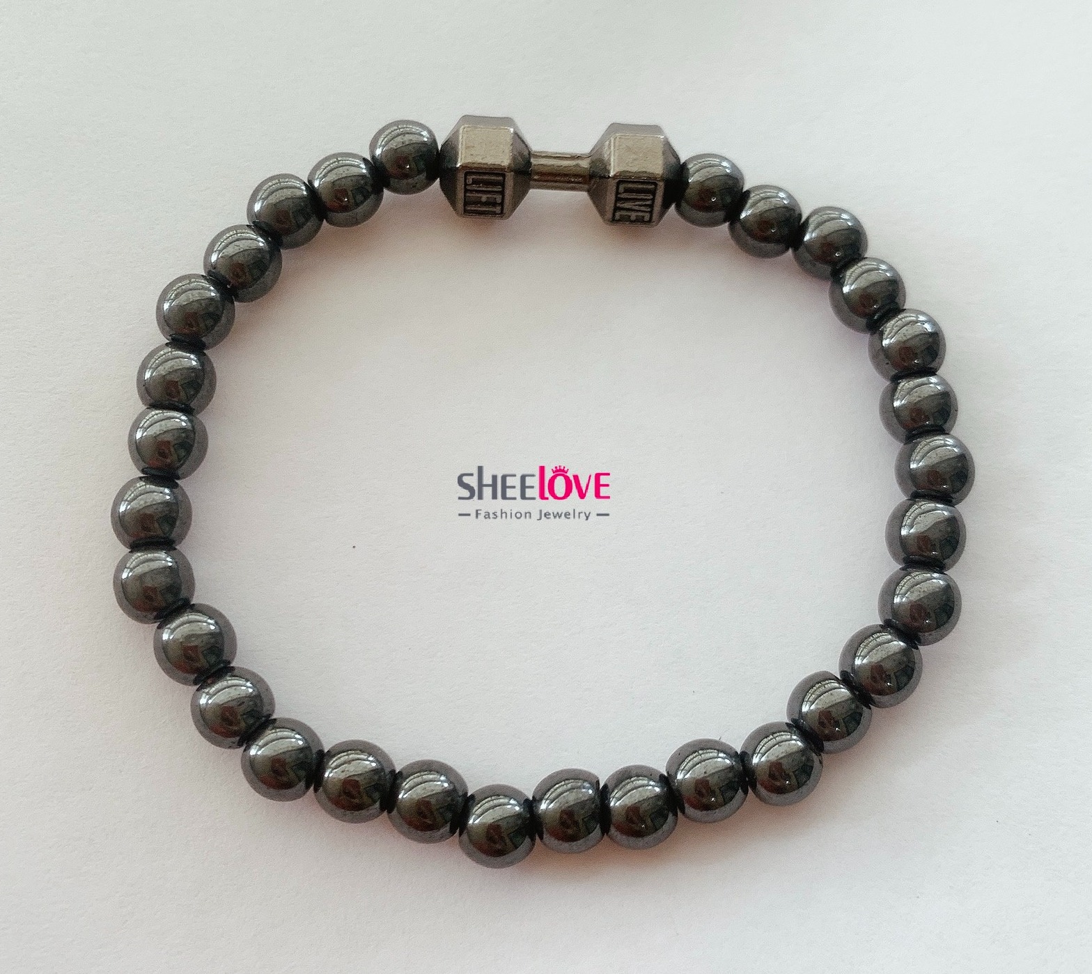 Vòng tay nam nữ hạt gắn cham xinh xắn